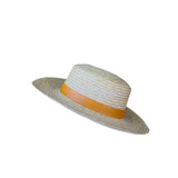 Lack Of Color Unisex Natural Straw Boater Hat With Tan Band Classic Design
