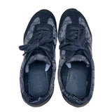 Coach Women's Black Suede & Canvas Monogram Lace-Up Athletic Sneakers Size 8