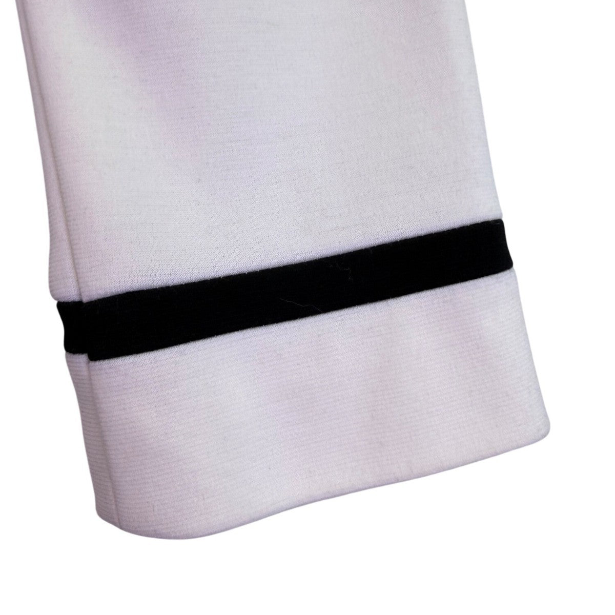 Julian Taylor Womens White Long Jacket With Black Trim Button Front  Size 14