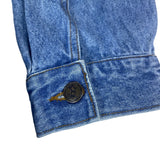 Mickey Inc Unisex Blue Denim Button Down Jacket Sz L