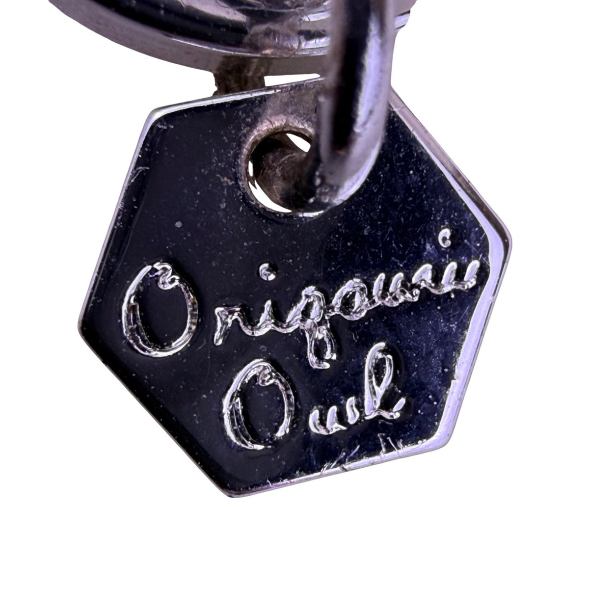Origami Owl Women’s Silver Tone Necklace With Crystal Locket “Love” Charm