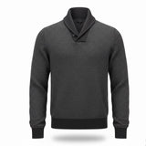 J. Crew Mens Dark Gray Wool Shawl Collar Sweater Warm Stylish Lightweight Sz XL