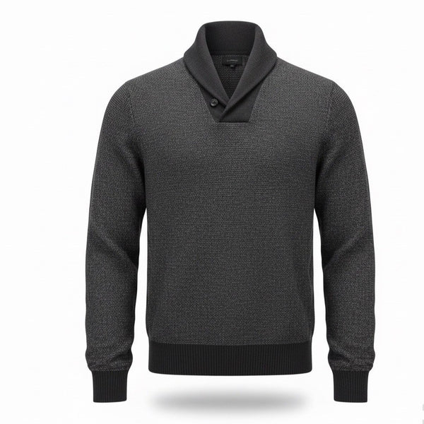 J. Crew Mens Dark Gray Wool Shawl Collar Sweater Warm Stylish Lightweight Sz XL
