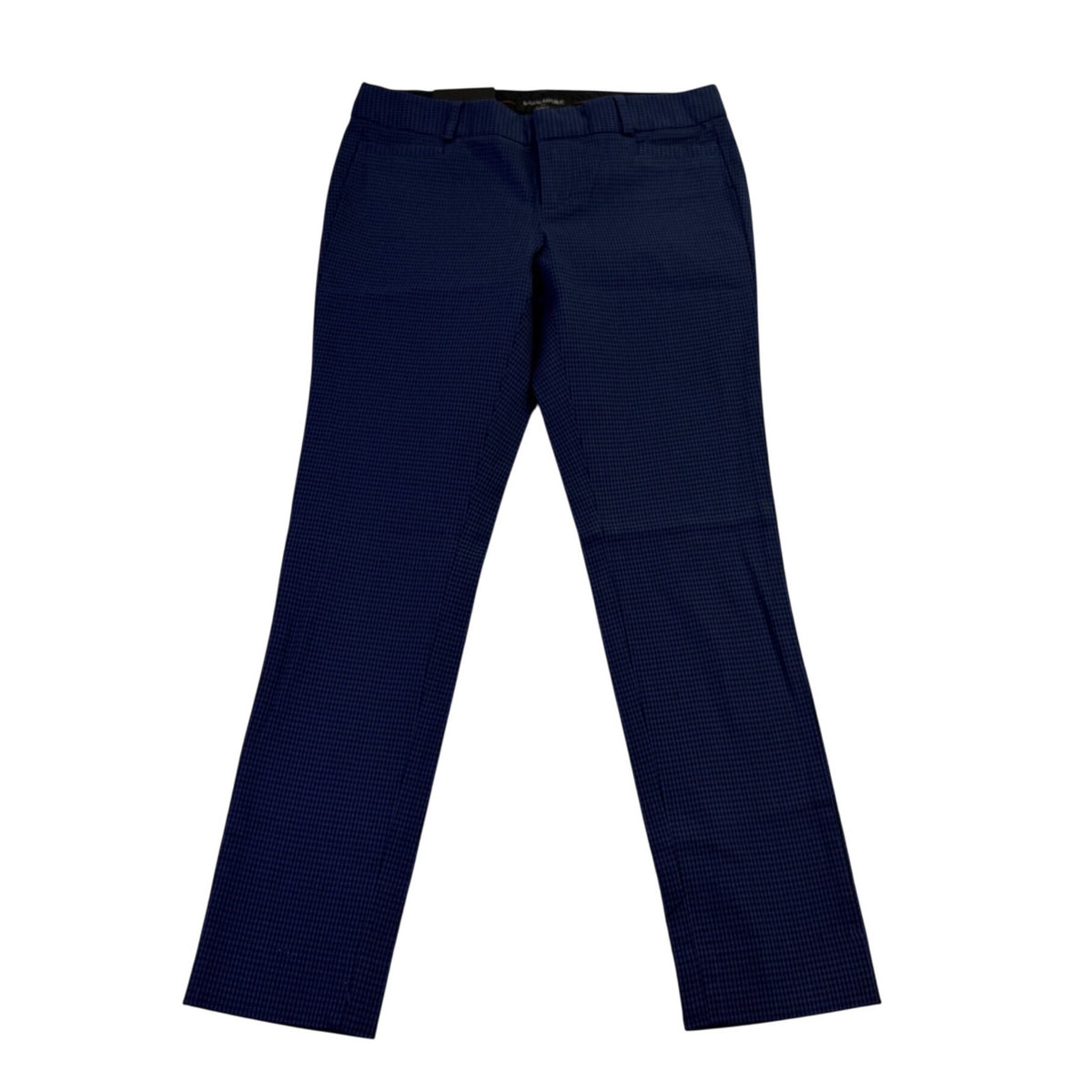 Banana Republic Womens Blue Cotton Blend Pants Sloan Petite Mid Rise Size OOP