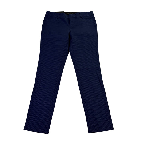 Banana Republic Womens Blue Cotton Blend Pants Sloan Petite Mid Rise Size OOP