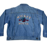 Mickey Inc Unisex Blue Denim Button Down Jacket Sz L