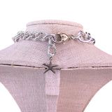 Handcrafted Womens Multi-Color Leather & Metal Necklace Bracelet Earring Set