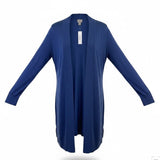 Chicos Womens Indigo Cardigan Long Sleeve Lightweight Fashion Piece Size 1