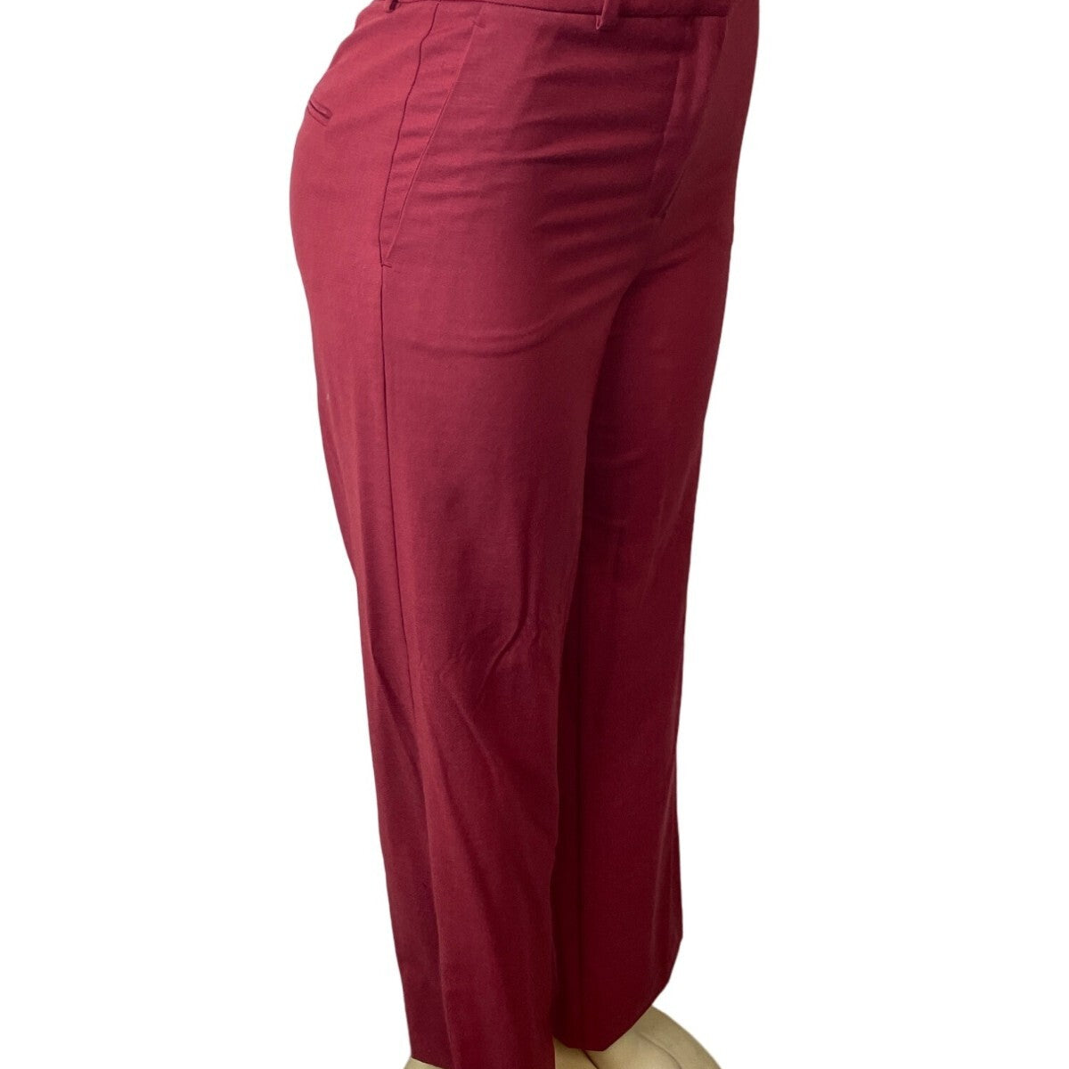 Ann Taylor Womens High Rise Wide Leg Red Pants Sz 0 - New