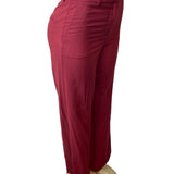 Ann Taylor Womens High Rise Wide Leg Red Pants Sz 0 - New