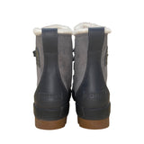 Sorel Women’s Gray Leather With Faux Fur Lining Waterproof Winter Boots Size 10