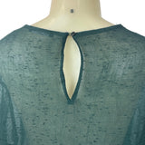 Zara Women's Green Tied Cuff Blouse Sz XS