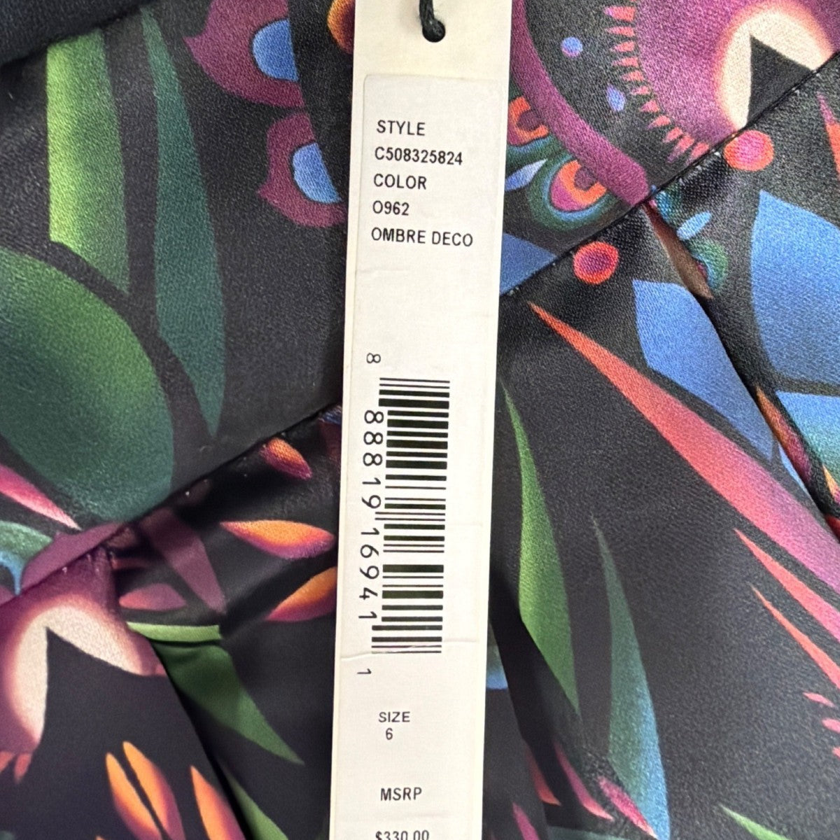 Alice + Olivia Womens Multicolor Flared Skirt Stylish Printed Design Size 6