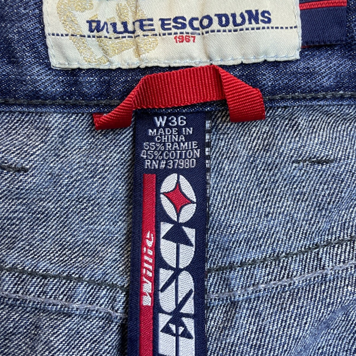 True Jeans Co. Men's Blue Denim Jean Shorts Sz W36