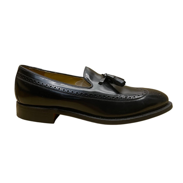 Johnston & Murphy Men’s Black Leather Tassel Deerfield Dress Loafers Size 10D