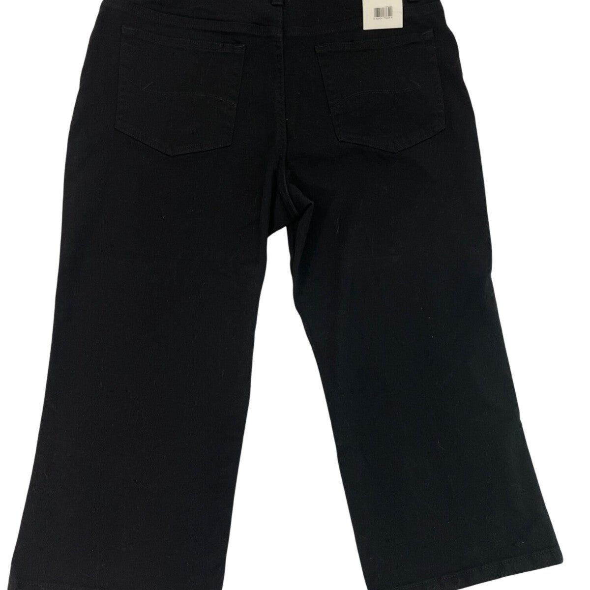 Lee Womens Relaxed Fit Mid-Rise Black Capri Jeans Size 14 - New
