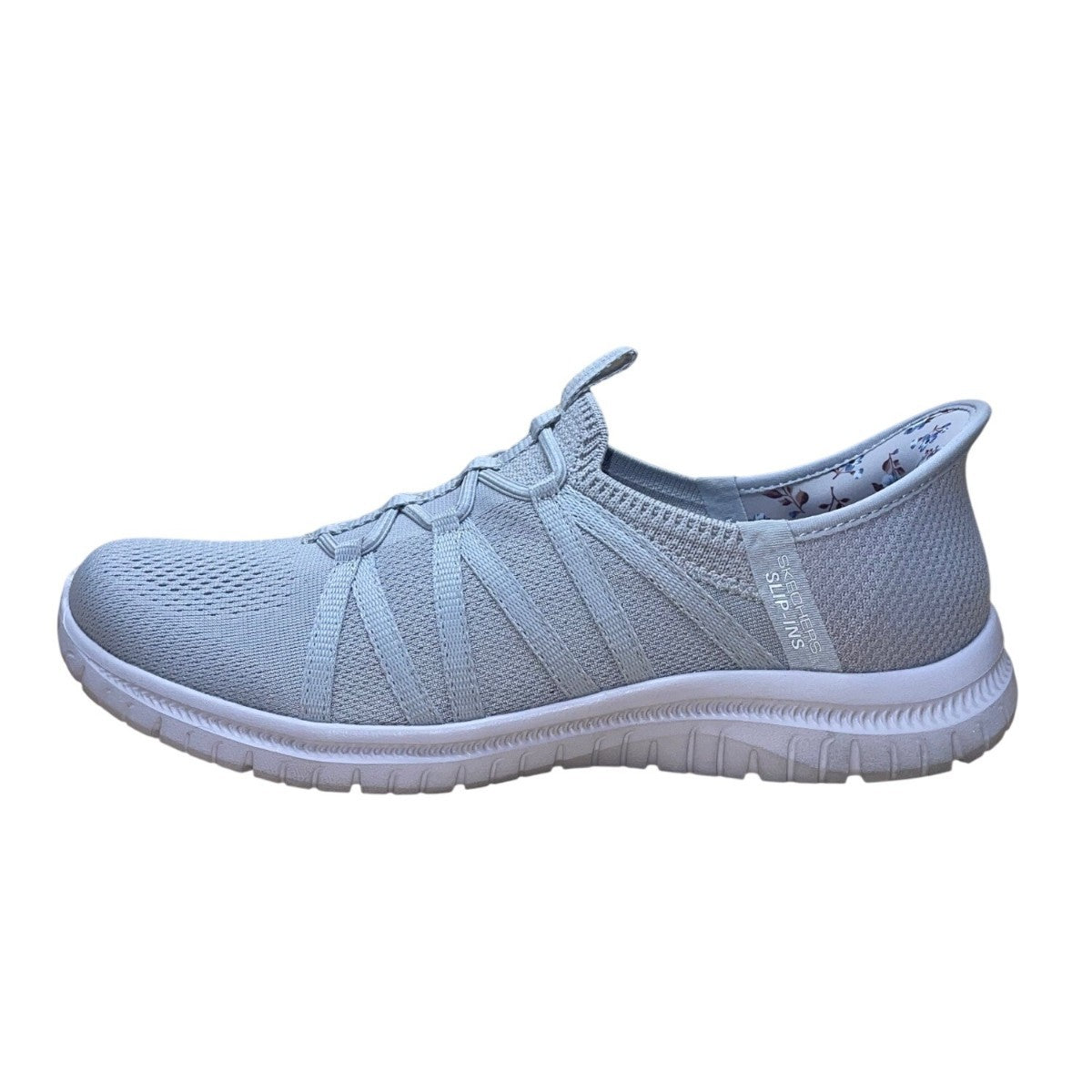 Skechers Women’s Gray Vegan Fabric Hand-Free Slip-Ins Machine Washable Shoes 9.5