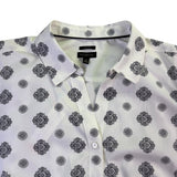 Talbots Womens White Non-Iron Short Sleeve Button-Down Shirt Size 16