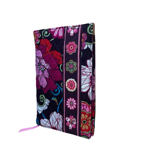 Vera Bradley Women’s Brown & Pink Mod Floral Quilted Fabric  Paperback Cover