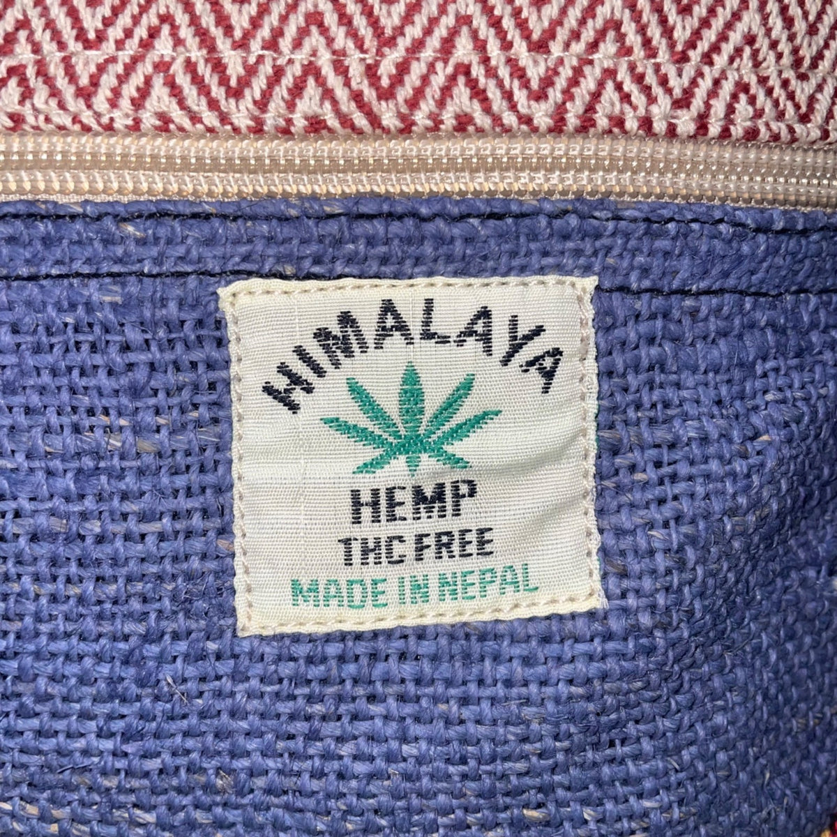 Like International Himalaya Blue Hemp Adjustable Strap MD-go Crossbody Bag