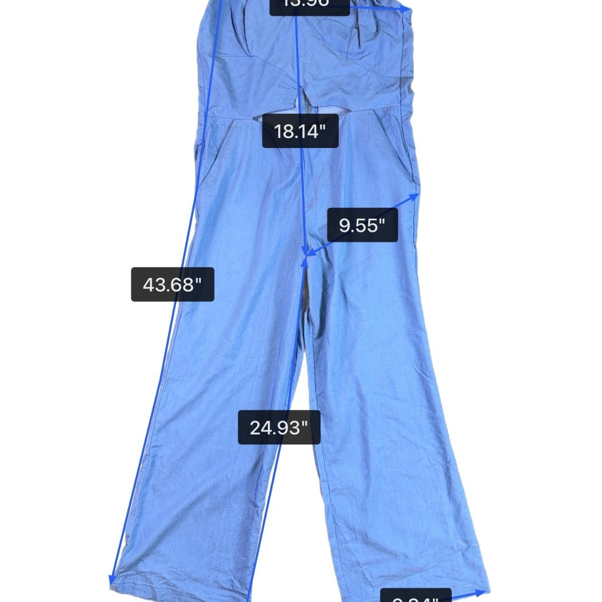 Fashion Nova Womens Blue Strapless Culotte Jumpsuit With Open Circle Size M