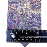 Liberty Mens Multicolor Cotton Paisley Tie Classic Elegant Design