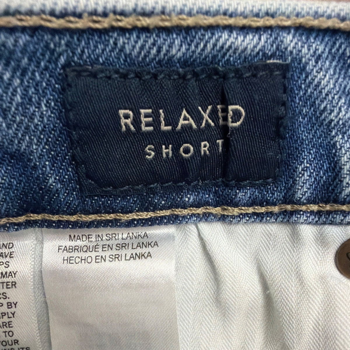 Lucky Brand Womens Blue Relaxed Denim Shorts With Distressed Hem Size 0