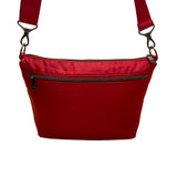 Lug Women’s Red Nylon Quilted Flare With Adjustable Strap Crossbody Bag