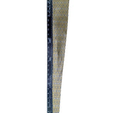 Crazy Horse Mens Gold & Blue Printed 100% Silk Tie Diamond Pattern