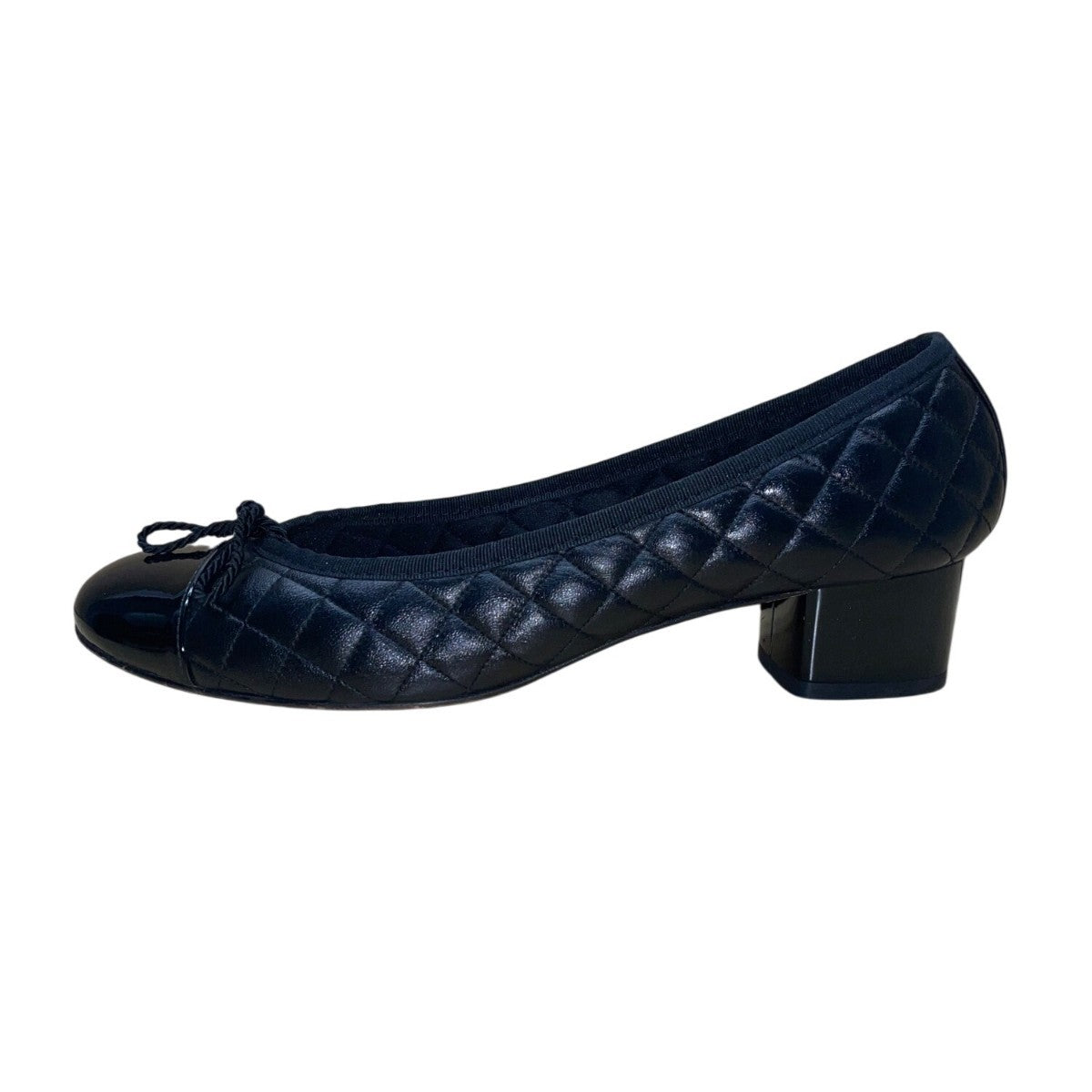 Paul Mayer Women’s Black Quilted Leather Low-Heel Ballet Shoes Size 9.5/B
