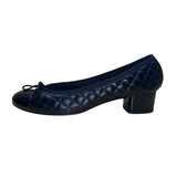 Paul Mayer Women’s Black Quilted Leather Low-Heel Ballet Shoes Size 9.5/B