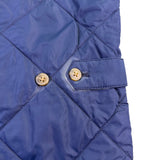J.Crew Mens Navy Quilted Outerwear Vest Lightweight Zip-Up Reversible Sz L 