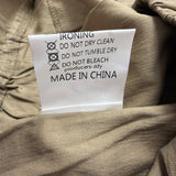 Fashion Clothing Womens Tan Drawstring Casual Shorts Size Large