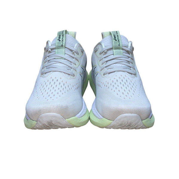 Asics Women’s White & Light Green FF Blast Max GlideRide Max Running Shoes Sz 9