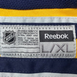 Reebok Buffalo Sabres Youth Boy's Navy Blue and Yellow NHL Jersey Sz L-XL