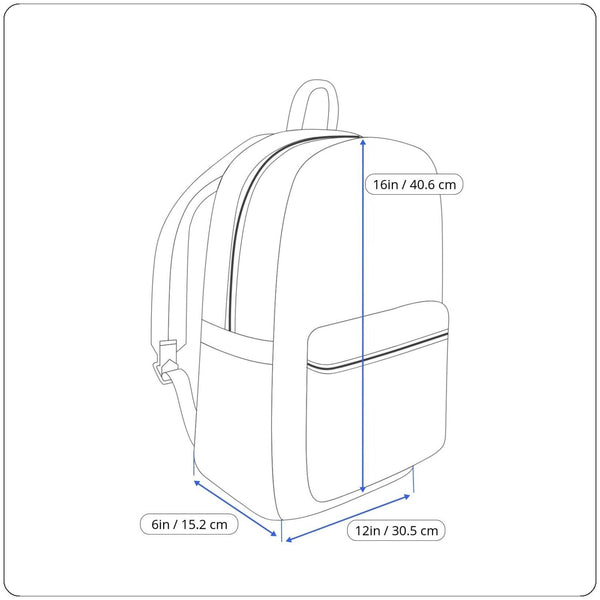 Saint & Sofia Black Nylon With Grommet Strap Design & Exterior Pockets Backpack