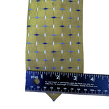 Jos. A. Bank Mens Yellow & Blue 100% Silk Handmade Geometric Print Necktie