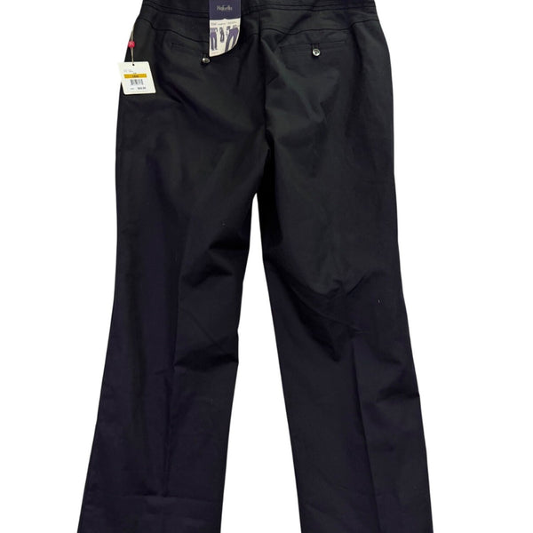 Rafaella Womens Black Curvy Fit Straight Leg Dress Pants Stretch Sz 16W