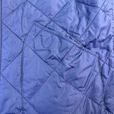 J.Crew Mens Navy Quilted Outerwear Vest Lightweight Zip-Up Reversible Sz L 