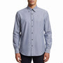 Michael Kors Mens Blue Striped Long Sleeve Button-Up Shirt Size L
