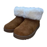 Cliffs Women’s Brown Faux Fur-Lined Suede Warm Winter Ankle Boots Size 8.5M