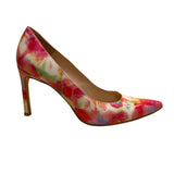 Stuart Weitzman Womens Multicolor Patterned Pointed Toe Pumps Heels Sz 6.5 M