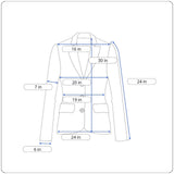 Calvin Klein Womens Light Gray Long Sleeve Blazer Jacket Size 14W Polyester Blen
