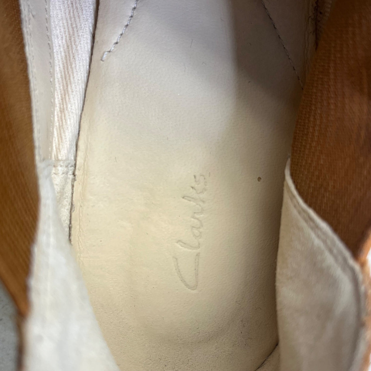 Clark’s Women’s Tan Suede Edenvale Page Slip-On Ankle Boots Size 9M