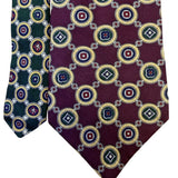 Tommy Hilfiger Mens Multi-Color 100% Italian Silk Patterned Ties