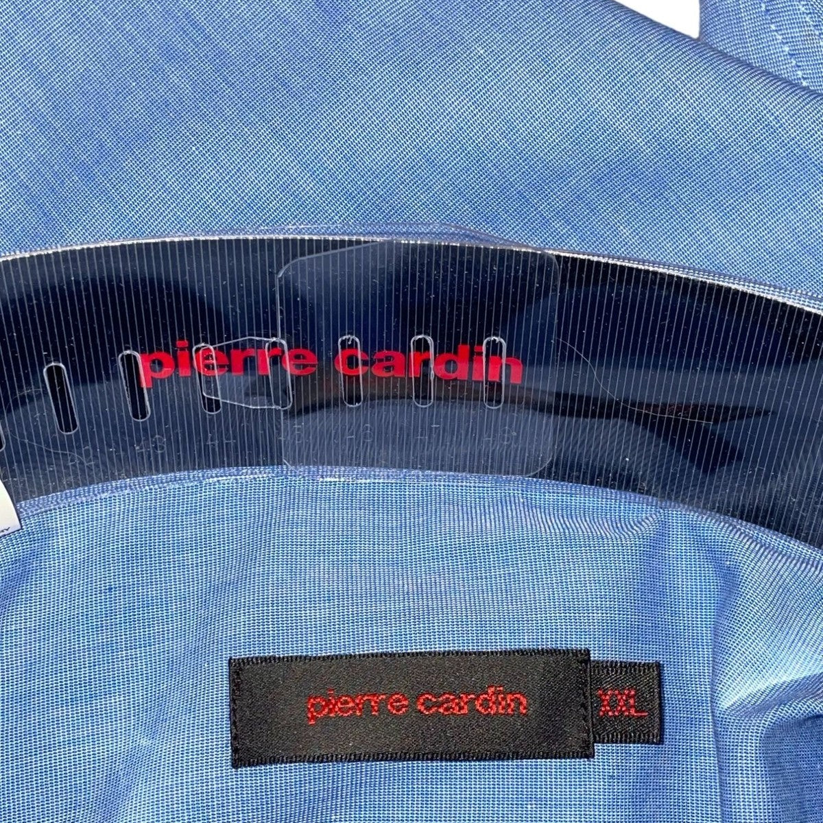 Mens Blue Long Sleeve Button-Up Shirt XXL 100% Cotton New