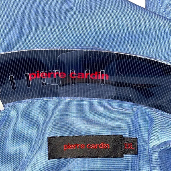 Mens Blue Long Sleeve Button-Up Shirt XXL 100% Cotton New