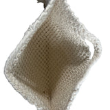 Ancestral Handmade Women's White Macrame Handbag Sz S - New