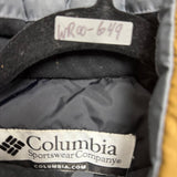 Columbia Mens Blue & Brown Puffer Vest Winter Outerwear Quilted Zip-Up Size L
