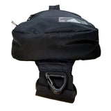 Adidas Unisex Black Nylon Multiple Zippered Adjustable Strap Sling Backpack